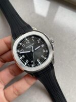 Replica PATEK PHILIPPE Aquanaut 5167 SS 3KF Best Edition Gray Dial on Black Rubber Strap A324 Super Clone V2 - Image 2