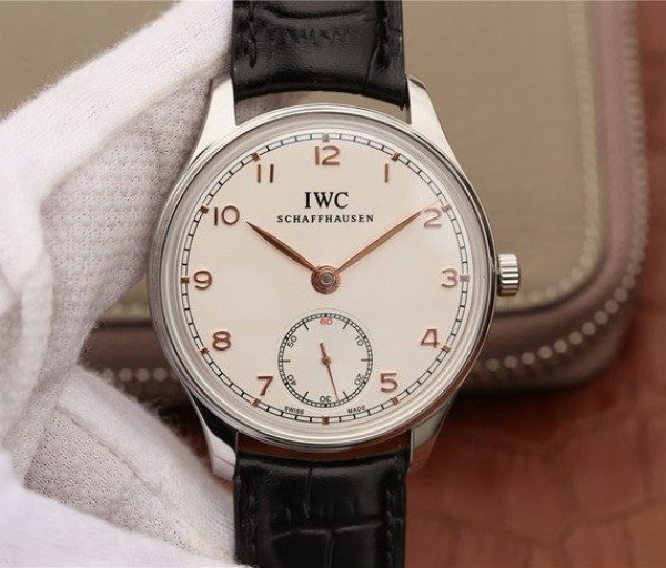 332C74EB-0730-AAE1-905C-8A19352D3B07.jpg Replica IWC ZF Portuguese IW5454 White Dial Leather Strap RG Hand - Image 1