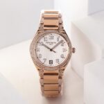 Fake Diamond Watch Replica Patek Philippe Twenty~4 Ladies Rose Gold Silver Dial 7300/1201R-001(1:1 replica) - Image 8