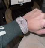 Patek Philippe Nautilus 5719 Best Replica Watch Custom Full Moissanite Diamonds 40mm - Image 8