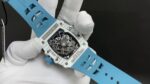Best Swiss Richard Mille RM 35-03 Replica Rafael Nadal Watch for Men | White Carbon Fiber Case | Blue Strap - Image 3