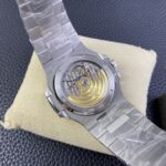 Fake diamond watch Patek Philippe Replica Nautilus Date Sweep Seconds White Gold/Diamonds Dial & Bezel 5719/10G-010 TWF(1:1 replica) - Image 8