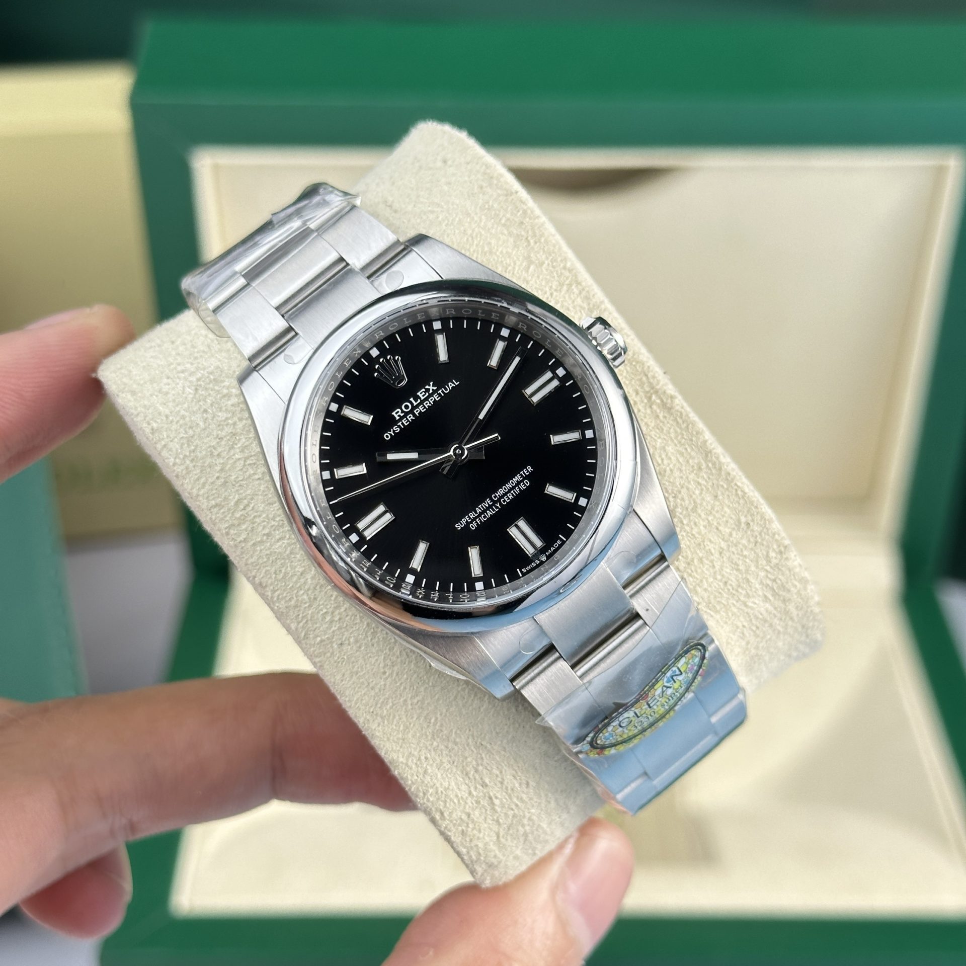 34858D14-59B6-695F-E27E-23576638B3E3.jpg Rolex Replica Watch Oyster Perpetual 126000 Dial Black Clean Factory 36mm - Image 1