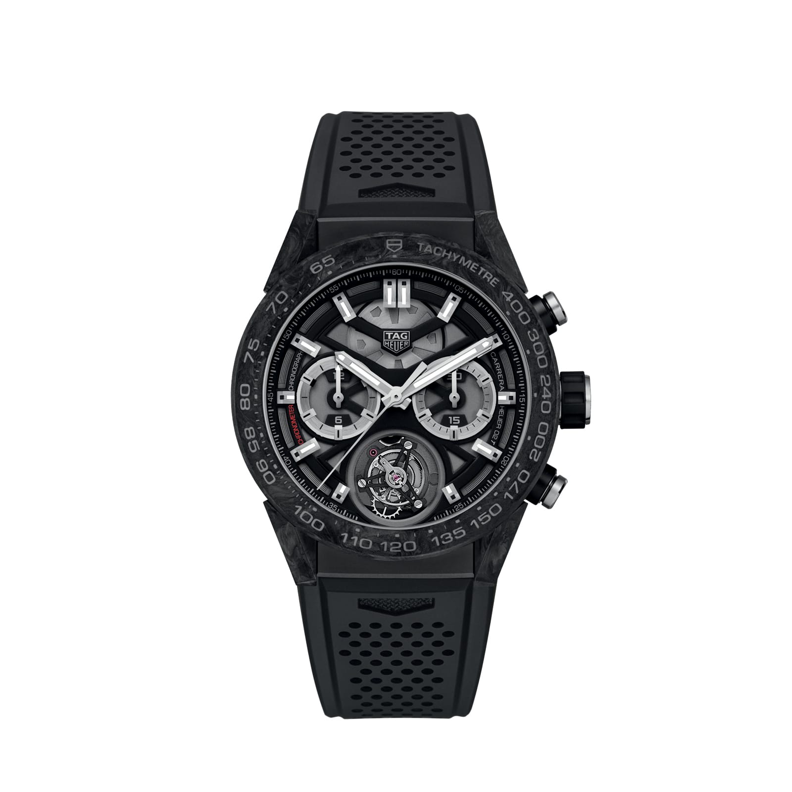 34AB4A01-C3C0-CEAB-76C6-1474D84CE6FC.jpg TAG Heuer Replica Watch Carrera Chronograph Tourbillon Automatic 45 mm Titanium Carbon(1:1 replica) - Image 1