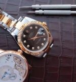 Replica Rolex Noob DateJust 126333 YG Wrapped Black Dial - Image 8
