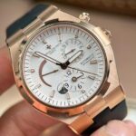 Vacheron Constantin Replica Watches Overseas Dual Time Rose Gold 47450 White Dial 9F Factory 42mm - Image 3