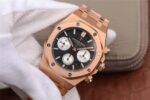 Replica Audemars Piguet Royal Oak Chronograph RG JHF Black/White Dial RG Bracelet A7750 - Image 2
