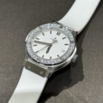 Hublot Classic Fusion Replica Women s Watch White Moissanite Diamond HBF 33mm - Image 2