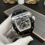 Richard Mille RM 11-03 Replica Black Ceramic Case with Black Rubber Strap | Skeleton Dial Watch For Men - Image 8