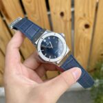 Hublot Replica 1:1 Watch Classic Fusion Titanium Blue Leather Strap JJF 42mm - Image 2