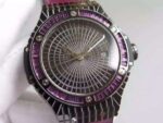 Replica Hublot Big Bang 41mm Tutti Frutti Maroon Caviar on Gummy Strap A2824 - Image 3