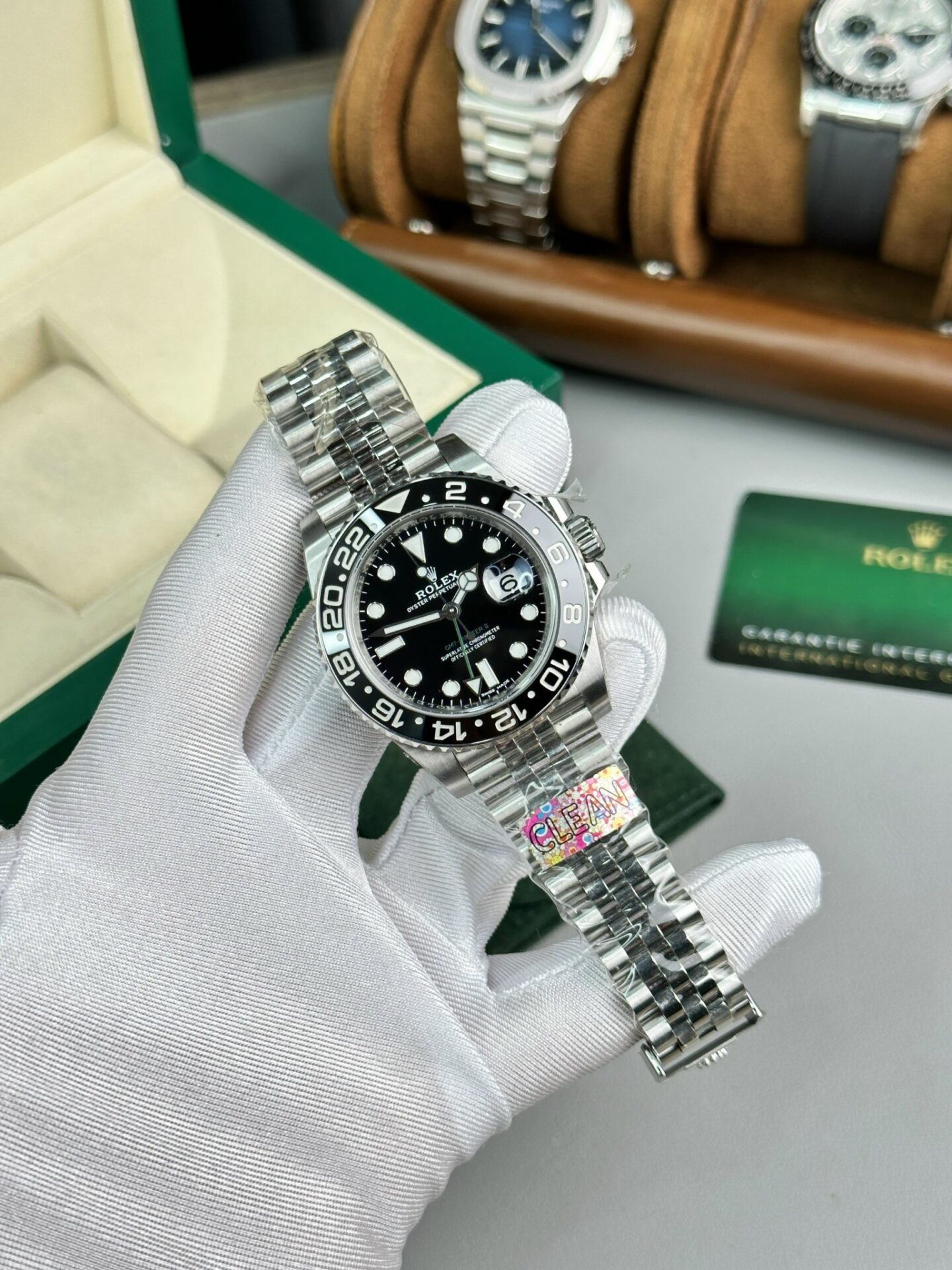 37201C93-4645-5BE5-1F15-6D07485292F3.jpg Rolex GMT-Master II 116710LN Replica Watch Black Dial Clean Factory 40mm - Image 1
