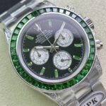 Rolex Daytona-Modified full green diamond-white gold color(1:1 replica)