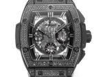 Hublot SPIRIT OF BIG BANG Chronograph, 45 mm Textured rubber strap(1:1 replica) - Image 2