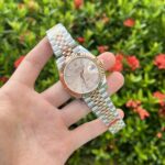 Rolex Replica 11 Watch DateJust Pink Dial Jubilee Strap Factory EW 41mm - Image 3