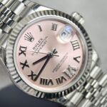 Rolex DateJust Women s Best Replica Watch Pink Dial Jubilee Strap EW 31mm - Image 3