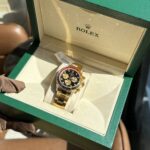 Rolex Replica Watch Daytona Rainbow Yellow Gold Wrapped Moissanite Diamonds TWF 40mm - Image 7