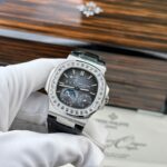 Patek Philippe Nautilus 5722 Replica Watch Blue Dial With Baguette PPF Factory 40mm - Image 2