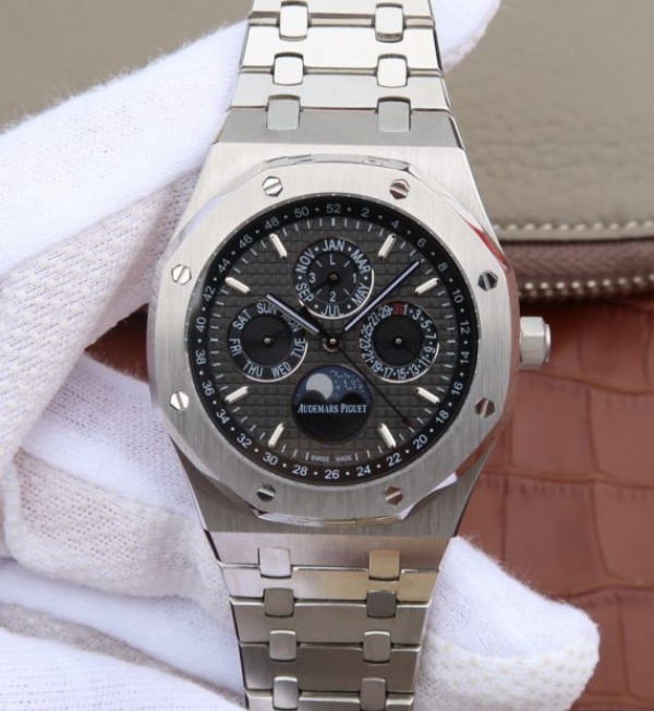39A633DE-DA75-631F-F92C-66B7CF11122B.jpg Replica Audemars Piguet JF Royal Oak 41mm 26574 SS Black Textured Dial A5134 - Image 1
