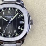 Fake Patek Philippe Replica Watch Aquanaut Date Sweep Seconds Stainless Steel Black Dial 5167/1A-001 3KF(1:1 replica) - Image 5