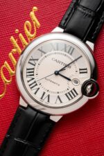 Cartier Replica Watch Ballon Bleu Men s White Dial Leather Strap 42mm - Image 5