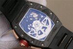 Replica Richard Mille RM011 NTPT Lotus F1 Team RG Chronograph KVF Crystal Skeleton Dial Red Black Rubber Strap A7750 - Image 6