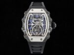 Swiss Richard Mille RM 21-01 Replica Tourbillon Aerodyne Carbon Tpt Watch For Men ?C High-End Skeleton Dial - Image 3