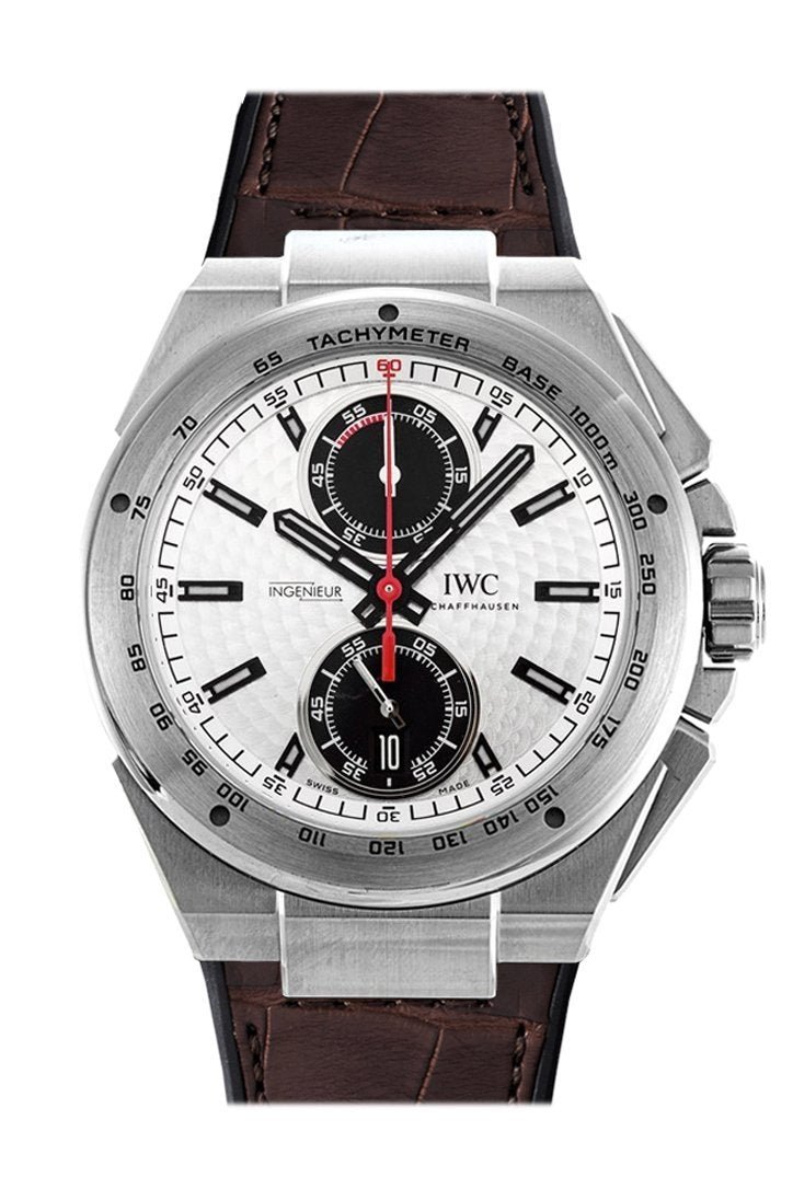 3A1EEC31-74C9-6537-24E3-3756CC079977.jpg IWC Ingenieur Silver Dial Chrono Leather Strap Automatic 45mm Men’s Watch IW378505(1:1 replica) - Image 1
