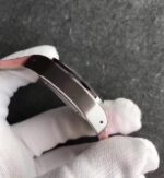 Replica Cartier Santos 100 33mm SS White Dial Pink Leather Strap SEIKO NH05A - Image 4