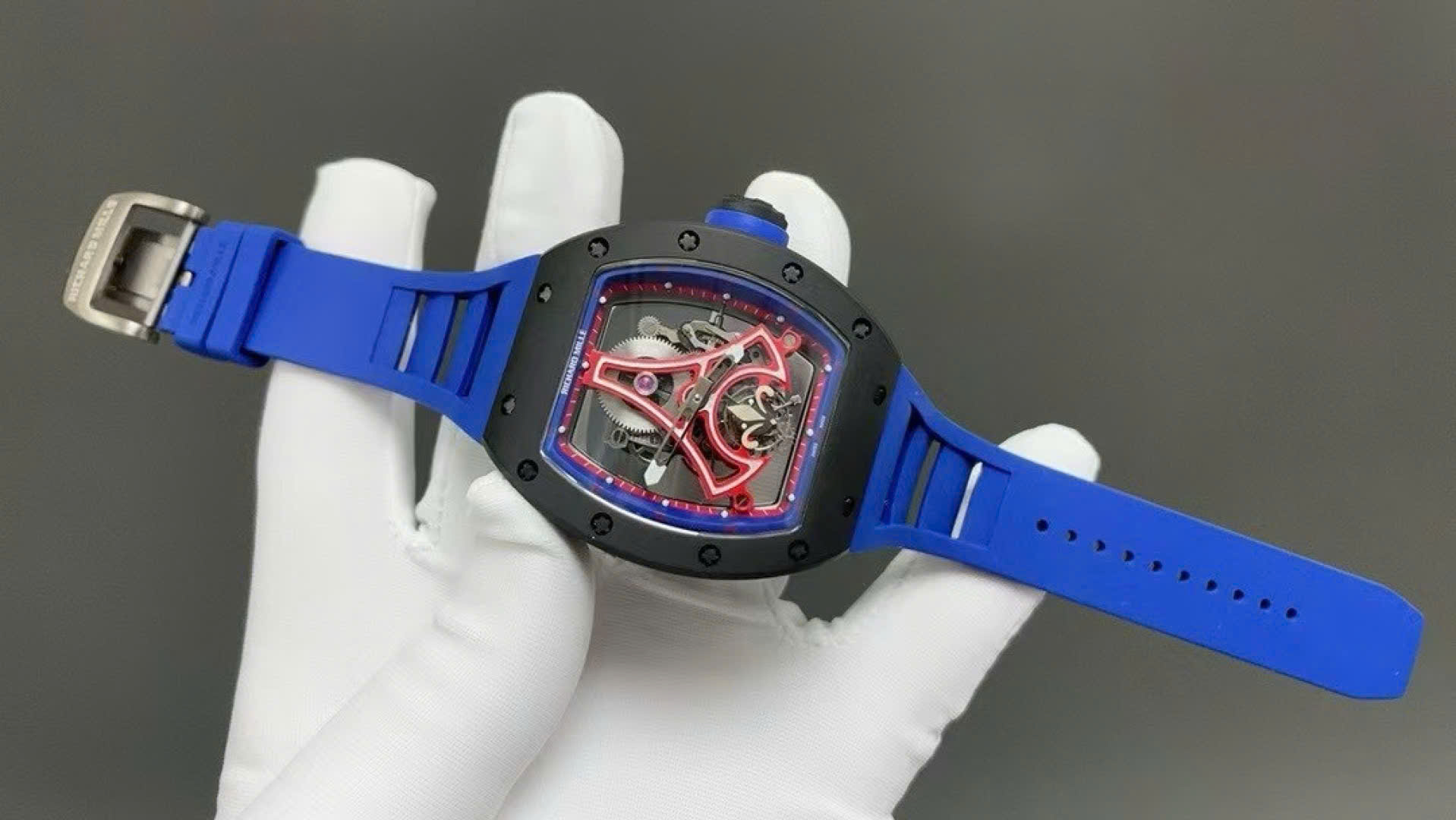 3A8F21C0-B345-1375-2119-12DC7AEBABD3.jpg Richard Mille Clone Watch RM52-03 Paris Saint-Germain Tourbillon Ceramic Black 40x48mm - Image 1