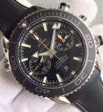 Replica Omega Seamaster Professional Chrono Black Ceramic Black Dial Rubber Strap A9300 - Image 2