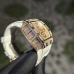 Richard Mille Replica 1:1 Watch RM011 With Full Diamond Rubber Strap 44mm - Image 5