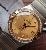 Replica Omega V6 Constellation 123.20.35 Diamonds Bezel YG Dial - Image 7