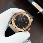 Hublot Classic Fusion Titanium King Gold Copies Watches Movement SW300 Crocodile Leather Strap 42mm - Image 3