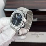 Patek Philippe Nautilus 5723 Replica 11 Watch Blue Dial With Diamond Bezel 40mm - Image 4