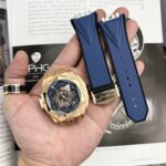 Hublot Replica Watch Big Bang Sang Bleu II King Gold Blue Dial BBF 45mm - Image 2