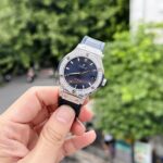 Hublot Replica 1:1 Watch Classic Fusion Blue Dial With Full Diamond HB Factory 38mm - Image 3