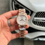 Rolex Day-Date Dial MOP Replica Watch Weight 158 ??Grams Bezel Moissanite Diamonds QF Factory 36mm