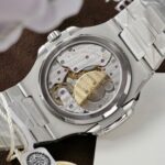 Patek Philippe Nautilus 5724G Refined Dial Replica Watch Custom Diamonds Moissanite Baguette 40mm - Image 10