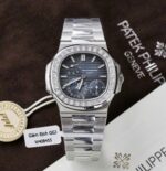 Patek Philippe Nautilus 5724G Refined Dial Replica Watch Custom Diamonds Moissanite Baguette 40mm - Image 2