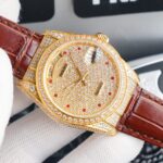Rolex new full-diamond logotype – full diamonds with classic lettering – official size 36mm(1:1 replica) - Image 5