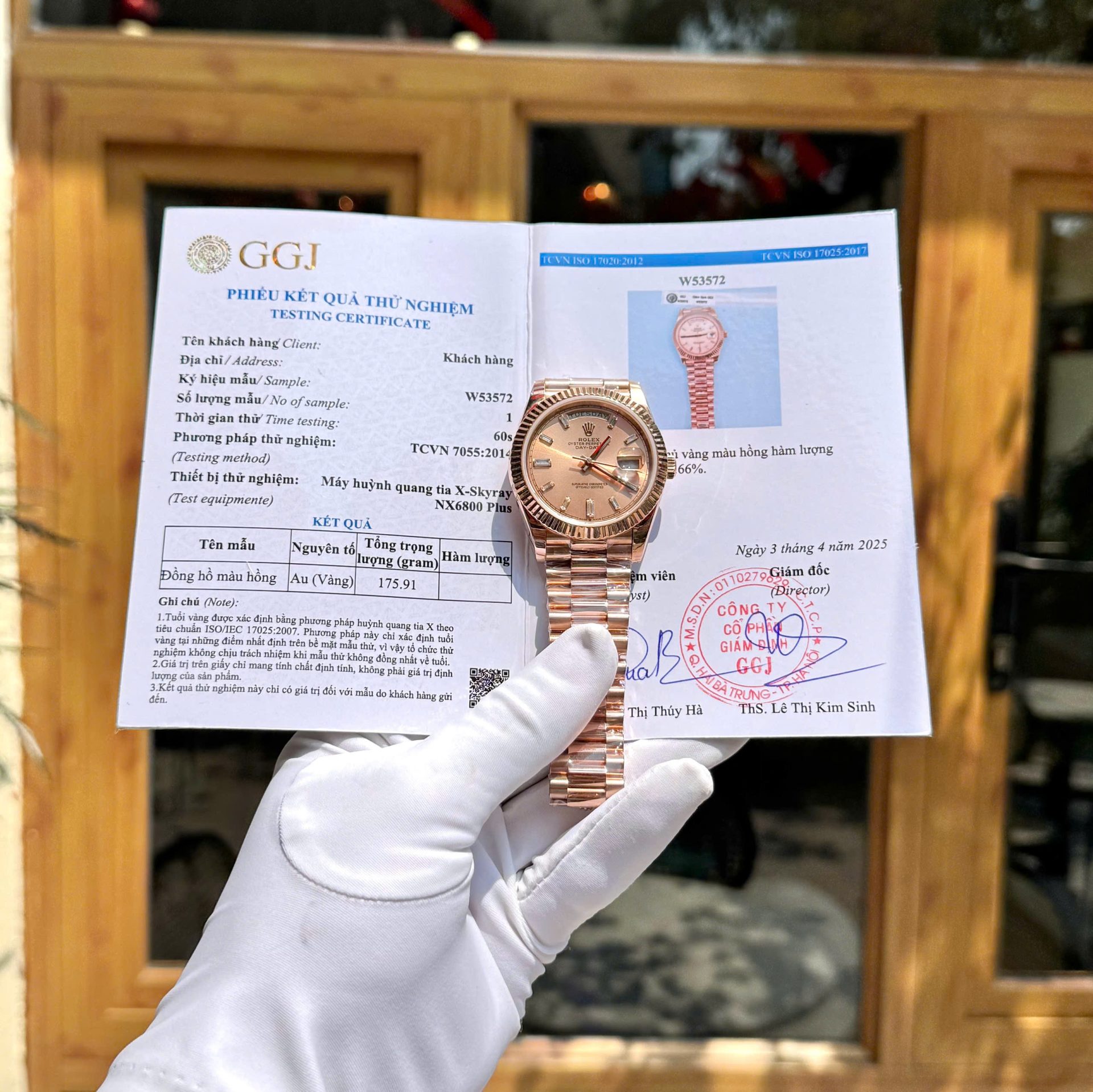 3D4DE3A3-1BCF-9049-9371-1D482F013F2D.jpg Rolex Day-Date 228235 Gold Wrapped Replica Watch 176 Grams GM Factory 40mm - Image 1