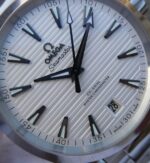 Replica Omega XF Seamaster CO-AXIAL Master Chronometer White Textured Dial SS Bracelet A8900 - Image 3