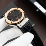 Hublot Classic Fusion Titanium King Gold Copies Watches Movement SW300 Crocodile Leather Strap 42mm - Image 5