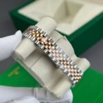 Rolex DateJust Replica Watch Gold Wrapped + MOP Dial Natural Diamond Markers GM Factory 31mm - Image 10