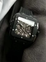 Hublot Replica 1:1 Watch Black Ceramic Square Bang Unico Chronograph 42mm - Image 6