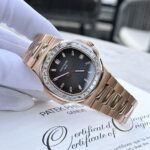 Patek Philippe Nautilus 5723 Gold Wrapped With Moissanite Baguette Diamonds 3K 40mm - Image 3