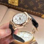 Vacheron Constantin Replica Watches Overseas Dual Time Rose Gold 47450 White Dial 9F Factory 42mm - Image 7