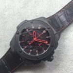Replica Hublot Big Bang King Power 48mm PVD Black Dial Red Hands Gummy Strap A7750 - Image 2
