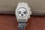 Replica Audemars Piguet Royal Oak Chronograph SS JHF White/Black Dial SS Bracelet A7750 - Image 14